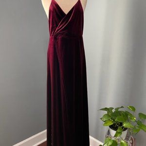 FASHION NOVA Velvet Look Strappy Dress NWT